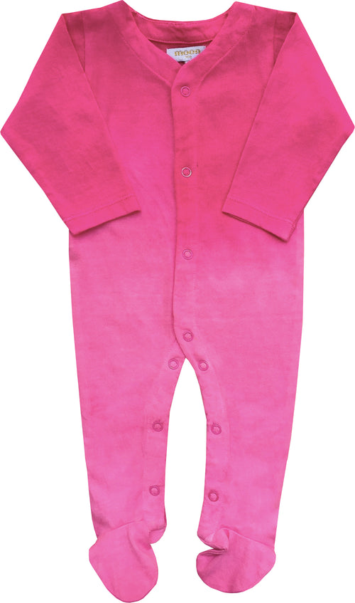 Baby Girls Pink Tie Dye Footie Pajama