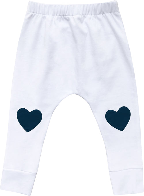 Baby Heart Patch Pants / Navy