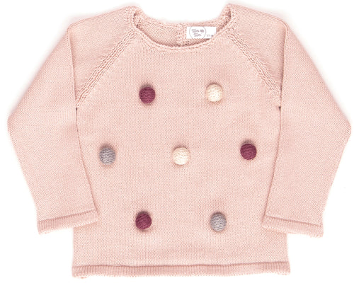 Pompom Sweater / Rose