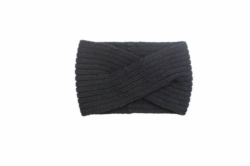 Knitted Headband, Black